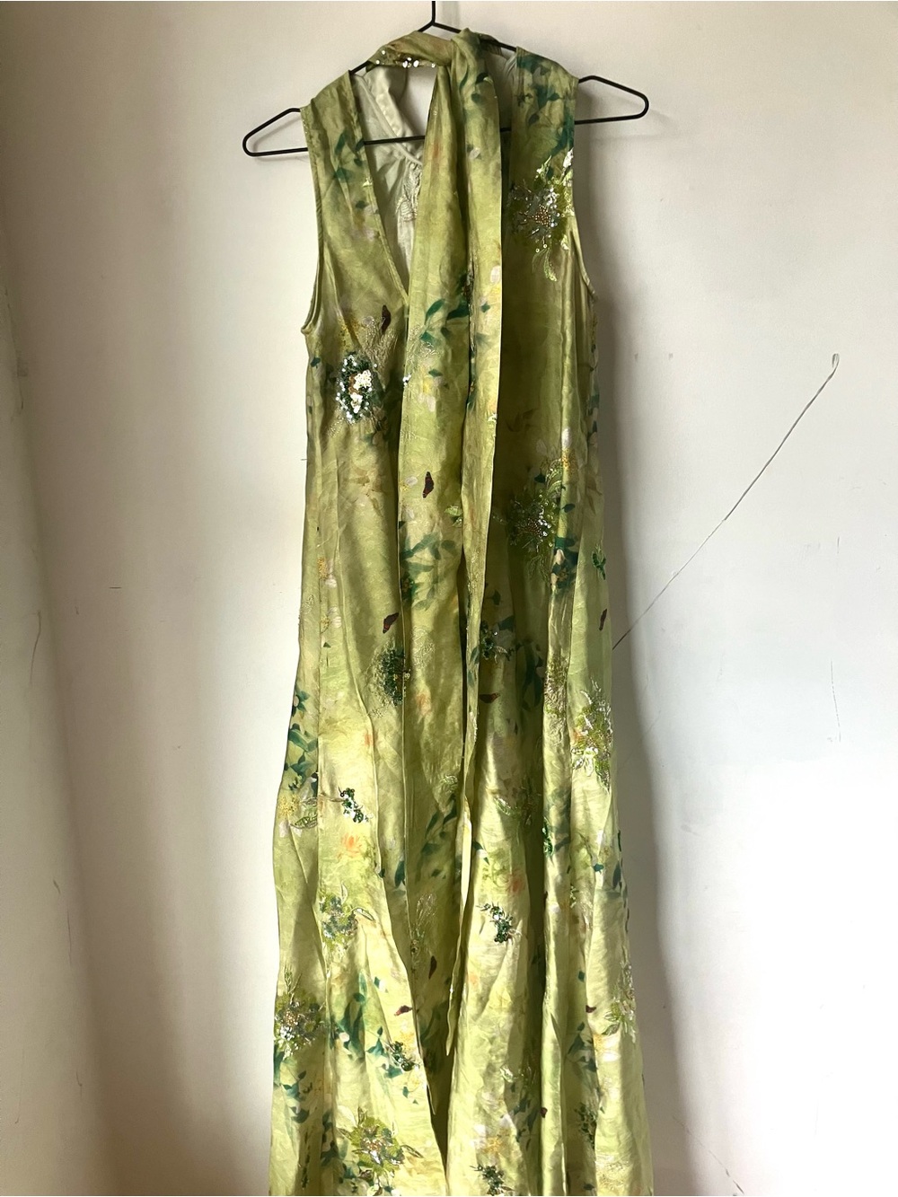 Few Moda o.p.t Naia Floral green Maxi Dress - Picture 8 of 9